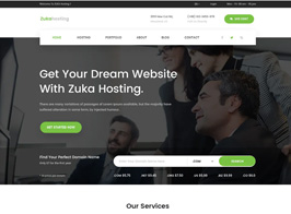 Zukahost – Domain & Web Hosting Template Kit