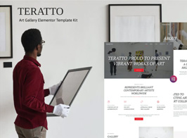 Teratto – Art Gallery Elementor Template Kit