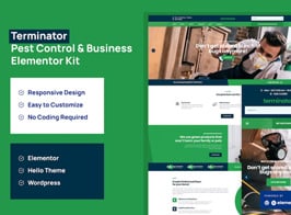 Terminator – Business & Pest Control Elementor Pro Template Kit