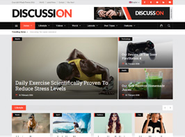 Discussion – News Portal Theme
