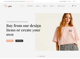 TEEPRO – Woocommerce Custom T-Shirt Designer WordPress Theme