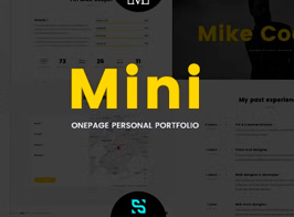 Mini – Onepage Personal Portfolio Theme