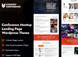 Eventry – Conference Meetup Landing Page WordPress Theme
