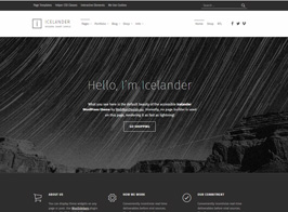 Icelander – Accessible Business Portfolio & WooCommerce WordPress Theme
