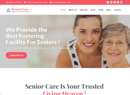 Senior Care – Elder Citizen Support WordPress Theme