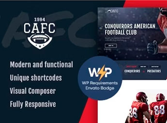 Conquerors | American Football & NFL WordPress Theme