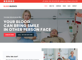 Reddrop Buddies – Multi-Concept Activism & Blood Donation Campaign WordPress Theme