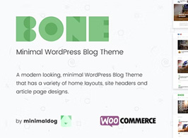 Bone – Minimal & Clean WordPress Blog Theme