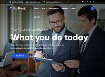 BiziPress – Finance Insurance Agency WordPress Theme