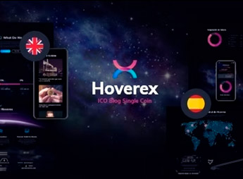 Hoverex | Cryptocurrency, NFT & ICO WordPress Theme + Spanish