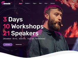 GenesisExpo | Business Events & Conference WordPress Theme