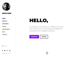 Mugi – Personal Portfolio & Resume WordPress Theme