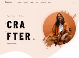 Segovia – A Minimal Portfolio And Blog WordPress Theme