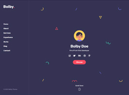 Bolby – Portfolio/CV/Resume WordPress Theme