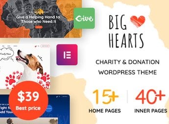 BigHearts – Charity & Donation WordPress Theme
