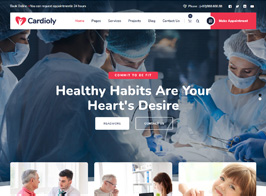 Cardioly – Cardiologist and Medical WordPress theme