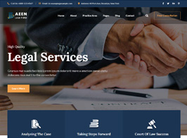 Aeen – Attorney and Lawyer WordPress Theme