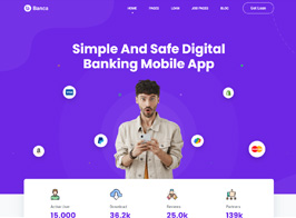 Banca – Banking, Finance & Business Loan WordPress Theme