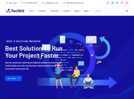 Techkit – Technology & IT Solutions WordPress Theme
