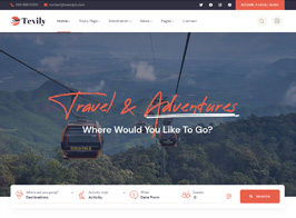 Tevily – Travel & Tour Booking WordPress Theme