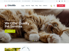 Chinchilla – Animal Care & Pet Shop WordPress Theme