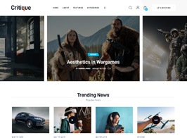 Critique – Magazine, Newspaper & Review WordPress Theme