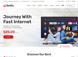 Netfix – Broadband & Internet Services WordPress Theme