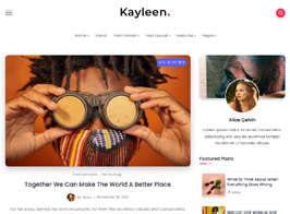Kayleen | Blog & Magazine WordPress Theme