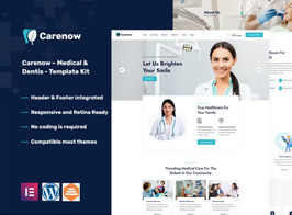 Carenow – Medical & Dentist WordPress Theme
