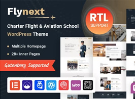 Flynext – Multipurpose Aviation WordPress Theme + RTL