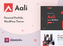 Aali – Personal Portfolio WordPress Theme