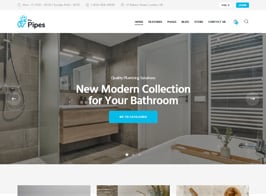 The Pipes – Plumbing Service and Building Tools Store WordPress Theme