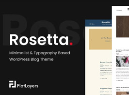 Rosetta – Minimalist & Typography Based WordPress Blog Theme