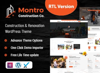 Montro – Construction WordPress Theme RTL Ready