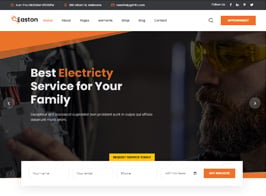 Easton – Electricity Services WordPress Theme