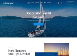 Catamaran – Yacht Club & Boat Rental WordPress theme