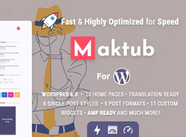 Maktub – Minimal & Lightweight Blog for WordPress
