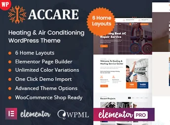 Accare – Air Conditioning WordPress Theme