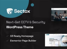 Sectox – CCTV & Security WordPress Theme