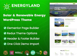Energyland – Solar & Renewable Energy WordPress Theme