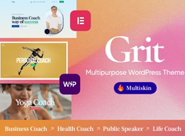 Grit – Coaching & Online Courses Multiskin WordPress Theme