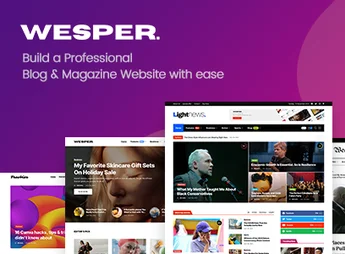 Wesper – WordPress Theme for Blogs & Magazines