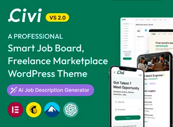 Civi – Job Board, Freelance Marketplace WordPress Theme