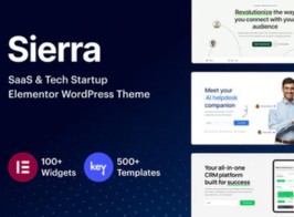 Sierra – SaaS & Tech Startup Elementor WordPress Theme