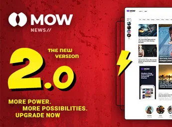 Mow – Elementor Blog & Magazine WordPress Theme