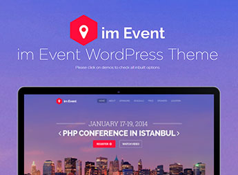 imEvent – Conference Meetup Christmas New Year Halloween Event WordPress Theme