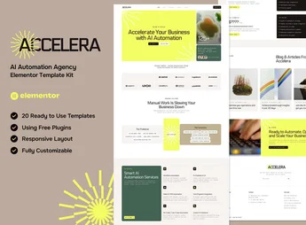 Accelera – AI Automation Agency Elementor Template Kit