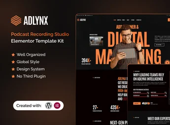 Adlynx – Ads Planner & Digital Marketing Elementor Template Kit
