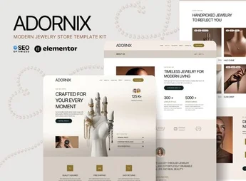 Adornix – Modern Jewelry Store Elementor Template Kit