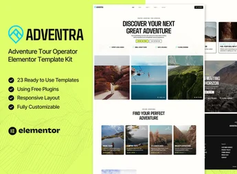 Adventra – Adventure Tour Operator Elementor Template Kit